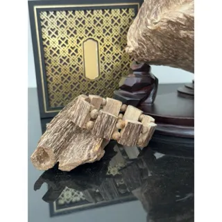 Raw Agarwood Bracelet – Natural Vietnamese Agarwood Beads (Wild Oud Style)